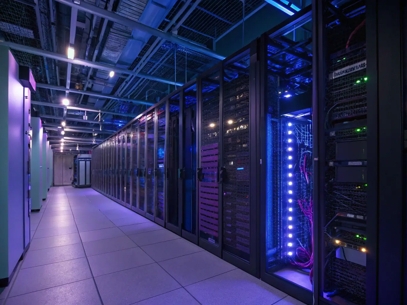 A visual representation of cloud computing infrastructure, emphasizing data security and accessibility.